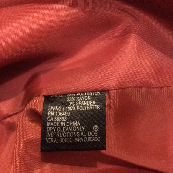 Tahari brown/ orange blazer - Picture 6 of 16